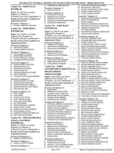 GCE  Advanced level RESULTS 2026